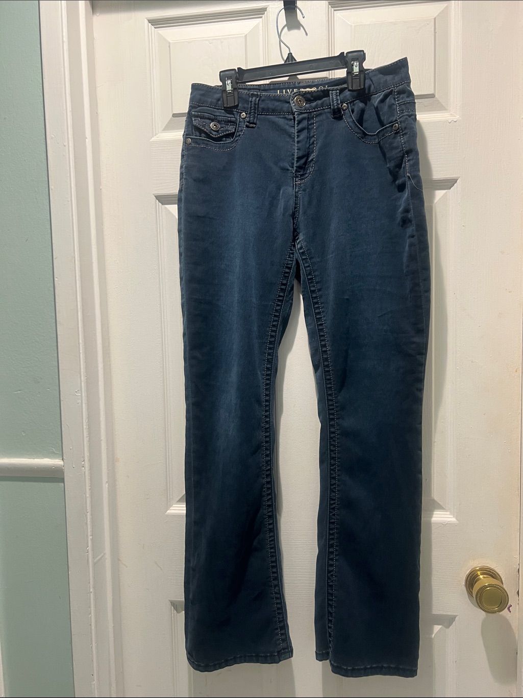 Liverpool Jeans Company Blue Inner Waistband Jeans With Logo